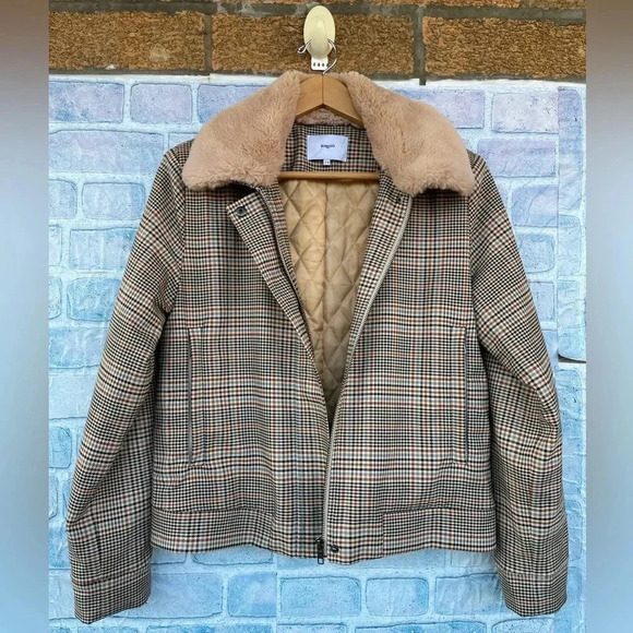 SUNCOO PARIS  CROPPED HOUNDSTOOTH JACKET SMALL - Picture 6 of 14